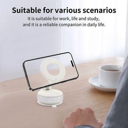 Car Mount Electric Vacuum Magnetic Holder Foldable Strong Suction Stand