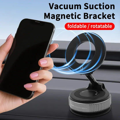 Car Mount Electric Vacuum Magnetic Holder Foldable Strong Suction Stand
