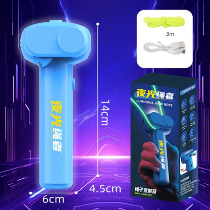 String Rope Glow in The Dark String Rope Launcher Luminous Portable Handheld String Stress Relief Toy For Kids Party Gift