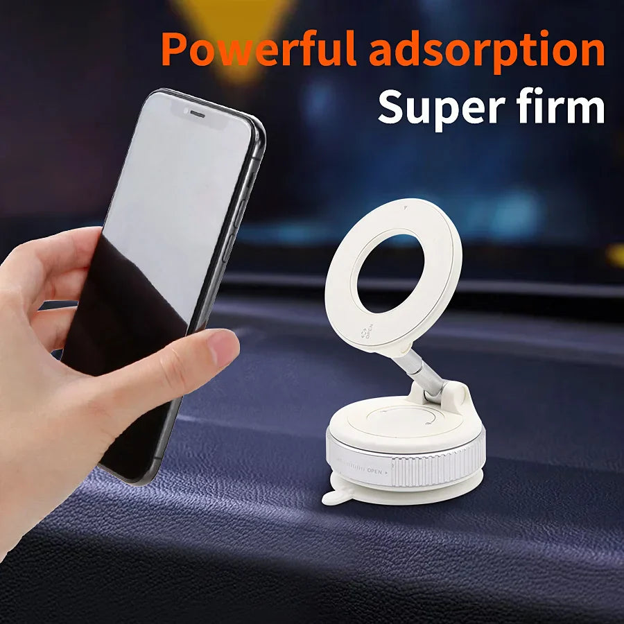 Car Mount Electric Vacuum Magnetic Holder Foldable Strong Suction Stand
