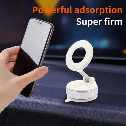 Car Mount Electric Vacuum Magnetic Holder Foldable Strong Suction Stand