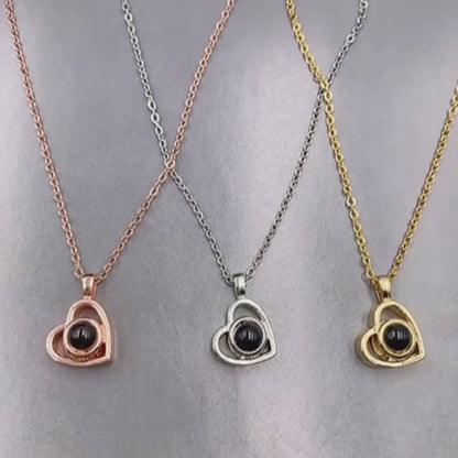 Hidden Moments – Personalized Projection Necklace for Couples